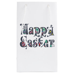 Decorative Happy Easter Typography   Gift Bag