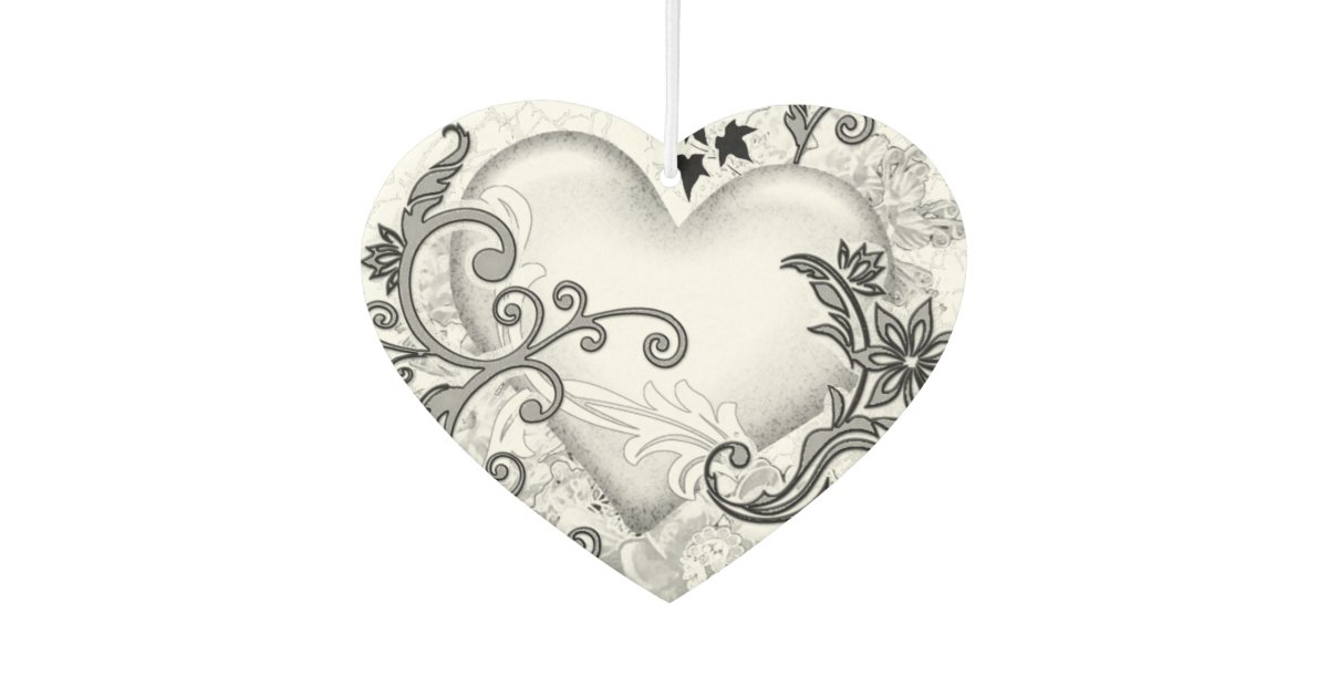 Decorative Heart Car Air Freshener Zazzle