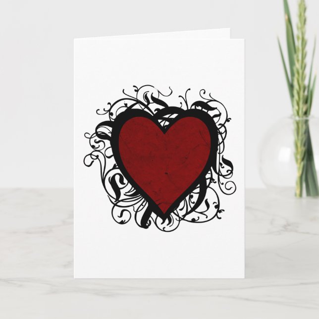 Decorative Heart Holiday Card (Front)