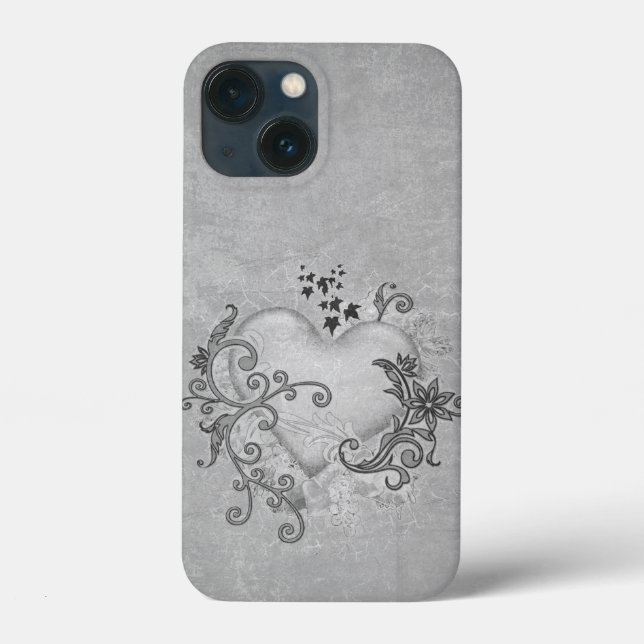 Decorative Heart iPhone Case (Back)