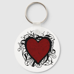 Decorative Heart Key Ring