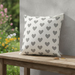 Decorative heart-patterned cushion