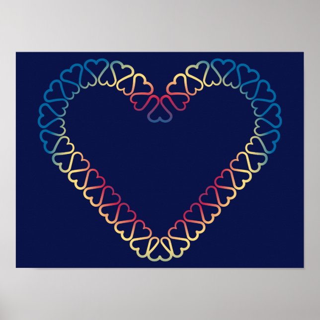 Decorative hearts poster (Front)