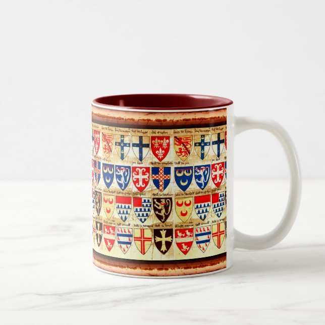 Decorative Heraldry Pattern Mug (Right)