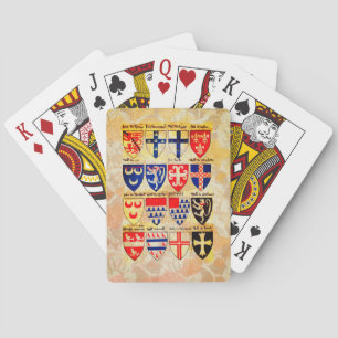 Decorative Heraldry Pattern Playing Cards