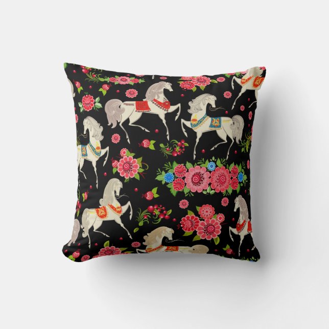 Decorative Horses Cushion (Front)