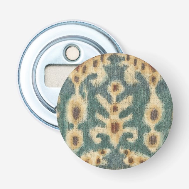Decorative Ikat Fabric Design by Chariklia Zarris Bottle Opener (Front)