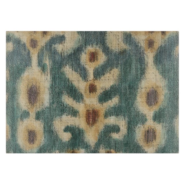 Decorative Ikat Fabric Design by Chariklia Zarris Cutting Board (Front)
