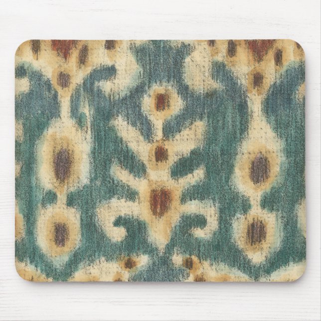 Decorative Ikat Fabric Design by Chariklia Zarris Mouse Mat (Front)