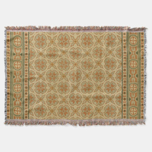 Decorative Italian Mosaic Tiles by Vision Studio Throw Blanket