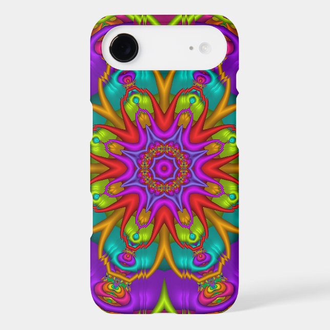 Decorative kaleidoscope iPhone 4 case (Back)