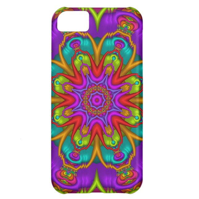 Decorative kaleidoscope iPhone 5 case (Back)