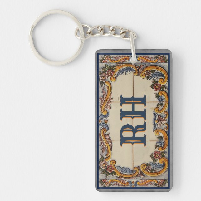Decorative Keychain with your Initials (Front)