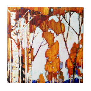 Decorative Landscape by Tom Thomson Tile