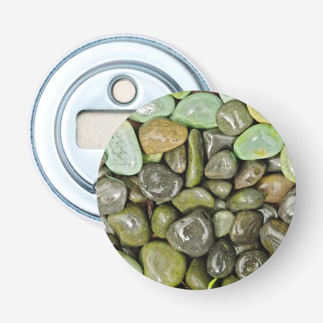 Decorative landscaping rocks bottle opener (Front)