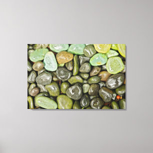 Decorative landscaping rocks canvas print
