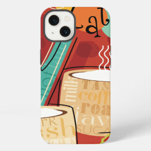 Decorative Latte Pot and Cups iPhone 13 Case