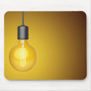 Decorative LED light bulb Mouse Mat