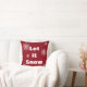Decorative Let it Snow Crystal Snowflake Christmas Cushion (Couch)