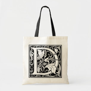 Decorative Letter Initial “D” Tote Bag