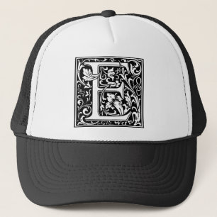 Decorative Letter Initial “E” Trucker Hat