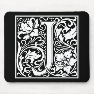 Decorative Letter Initial “J” Mouse Mat