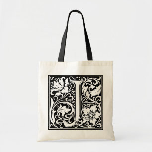 Decorative Letter Initial “J” Tote Bag