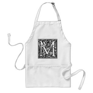 Decorative Letter Initial “M” Standard Apron