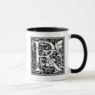 Decorative Letter Initial “R” Mug