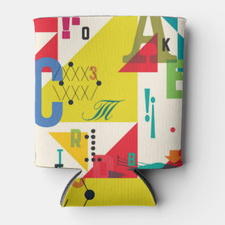 Decorative Letters: Hand Drawn Pattern. Can Cooler