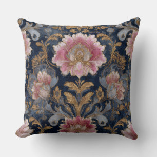 Decorative Luxurious Floral Pattern Throw Pillow
