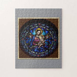 Decorative Madonna And Child Jigsaw Puzzle