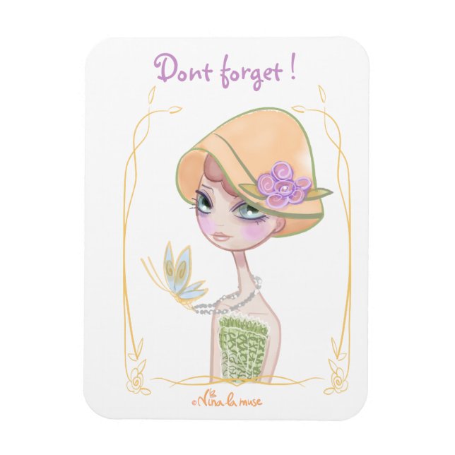 Decorative magazine for refrigerator magnet (Vertical)