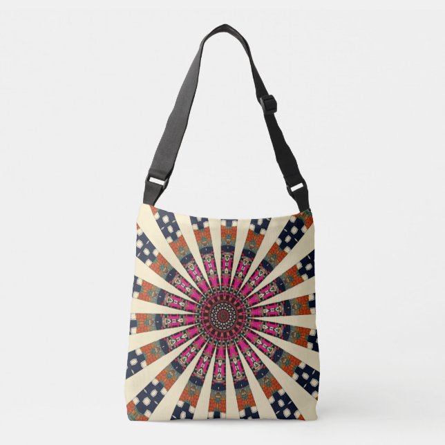  Decorative Mandala Crossbody Bag (Front)