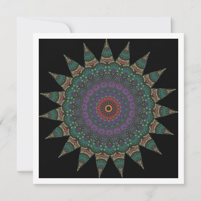  Decorative Mandala  Invitation (Front)
