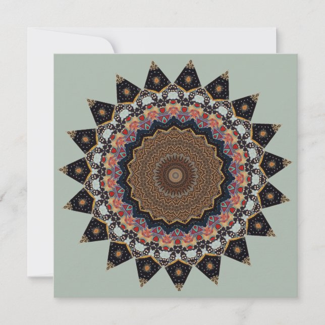  Decorative Mandala  Invitation (Front)