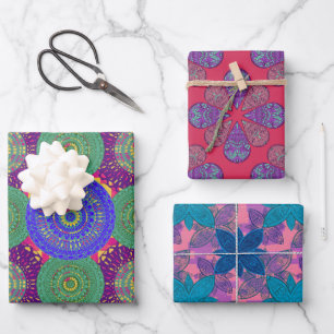Decorative Mandala pattern Wrapping Paper Sheet
