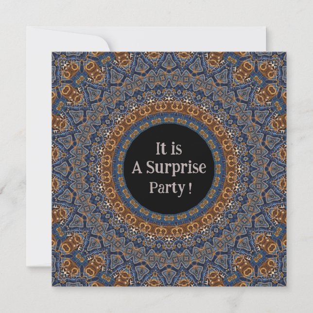  Decorative Mandala Surprise Party Invitation (Front)