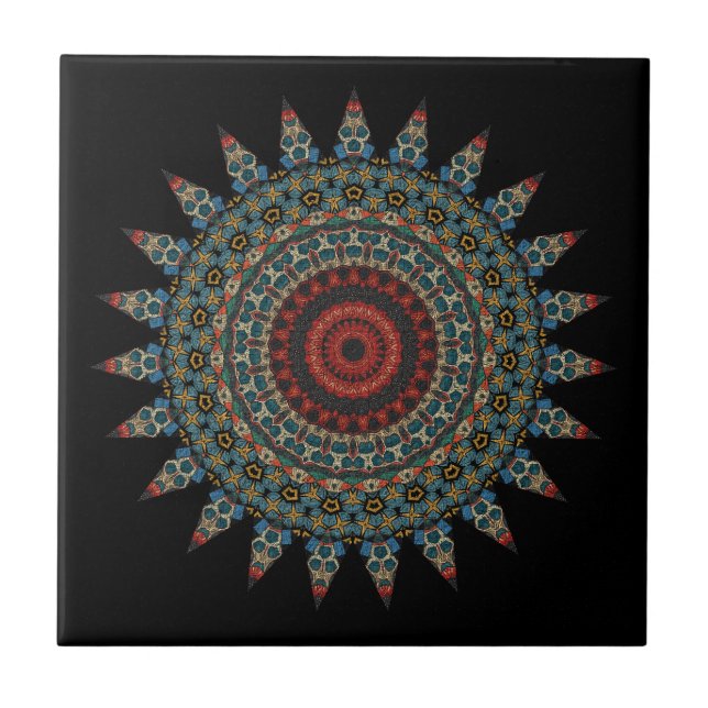  Decorative Mandala  Tile (Front)