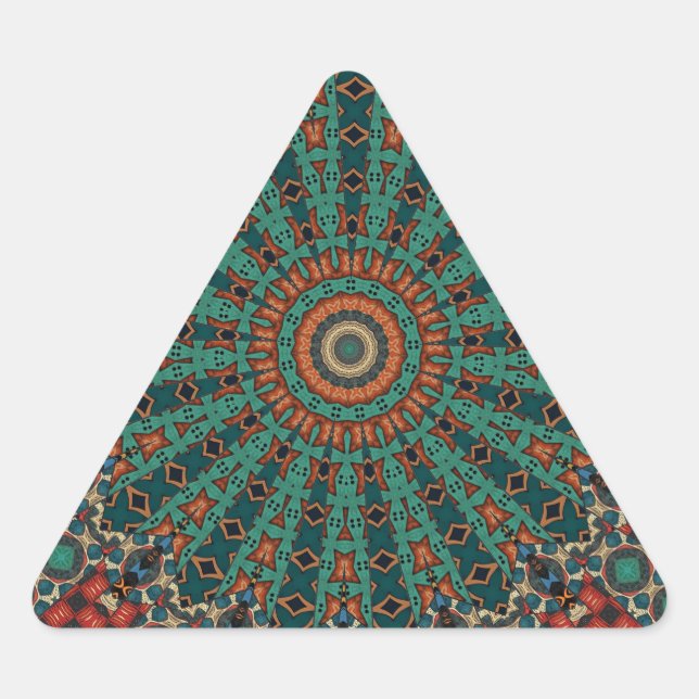  Decorative Mandala  Triangle Sticker (Front)