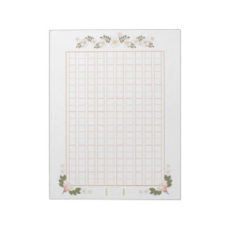 Decorative manuscript paper <tea> 200 words [br09] notepad