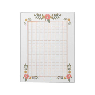 Decorative manuscript paper <tea> 200 words [br10] notepad