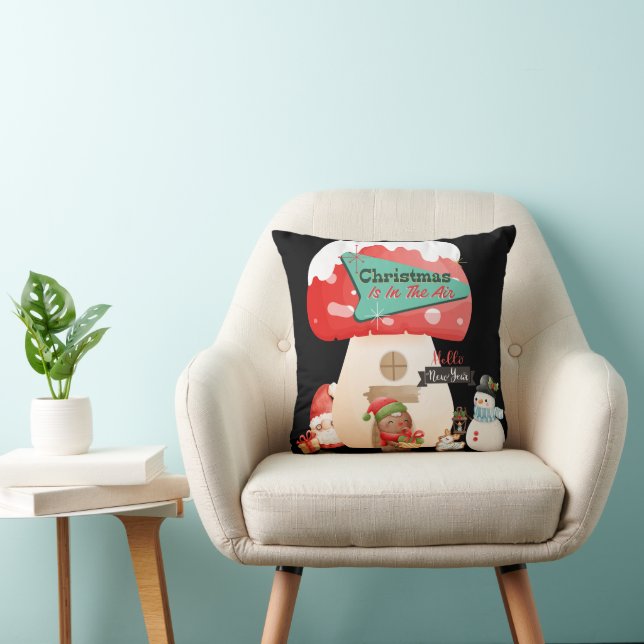 Decorative Merry Christmas Cushion (Chair)