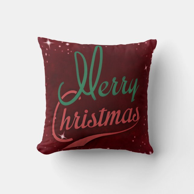 Decorative Merry Christmas Cushion (Front)