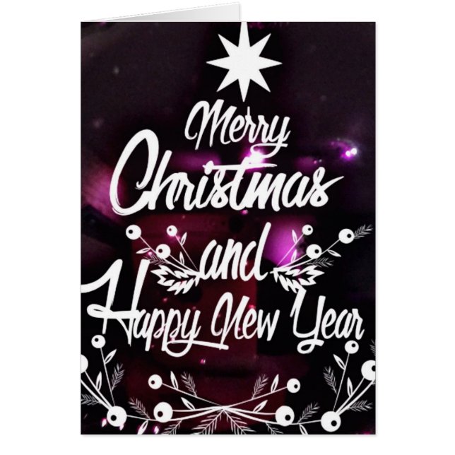 Decorative Merry Christmas Happy Holiday (Front)