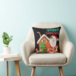 Decorative Merry Christmas Santa Cushion