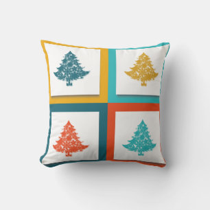 Decorative Merry Christmas  Trees Cushion