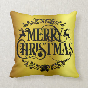 Decorative Merry Chrstmas Throw Pillow