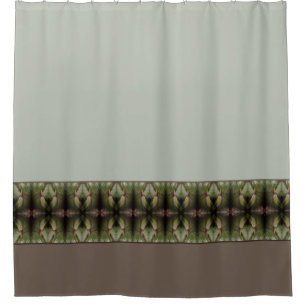 Decorative Mix of Greens With Shades Of Brown Shower Curtain