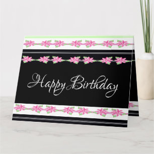 Decorative Modern Floral Card